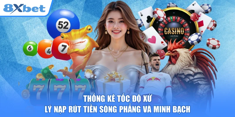 Thống kê tốc độ xử lý nạp rút tiền sòng phẳng và minh bạch